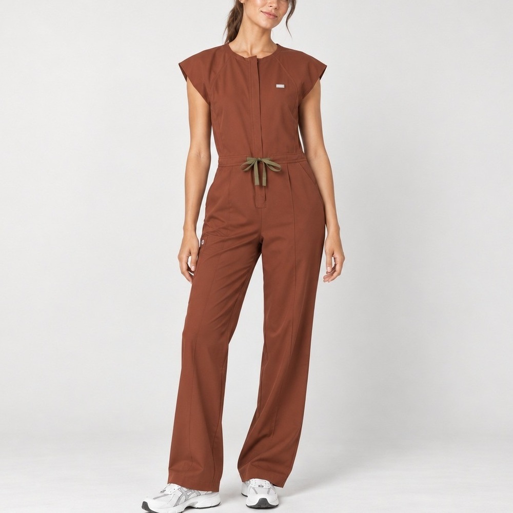 FIGS Technical Collection Jumpsuit Women S Sienna Cap Sleeve Workwear Utility